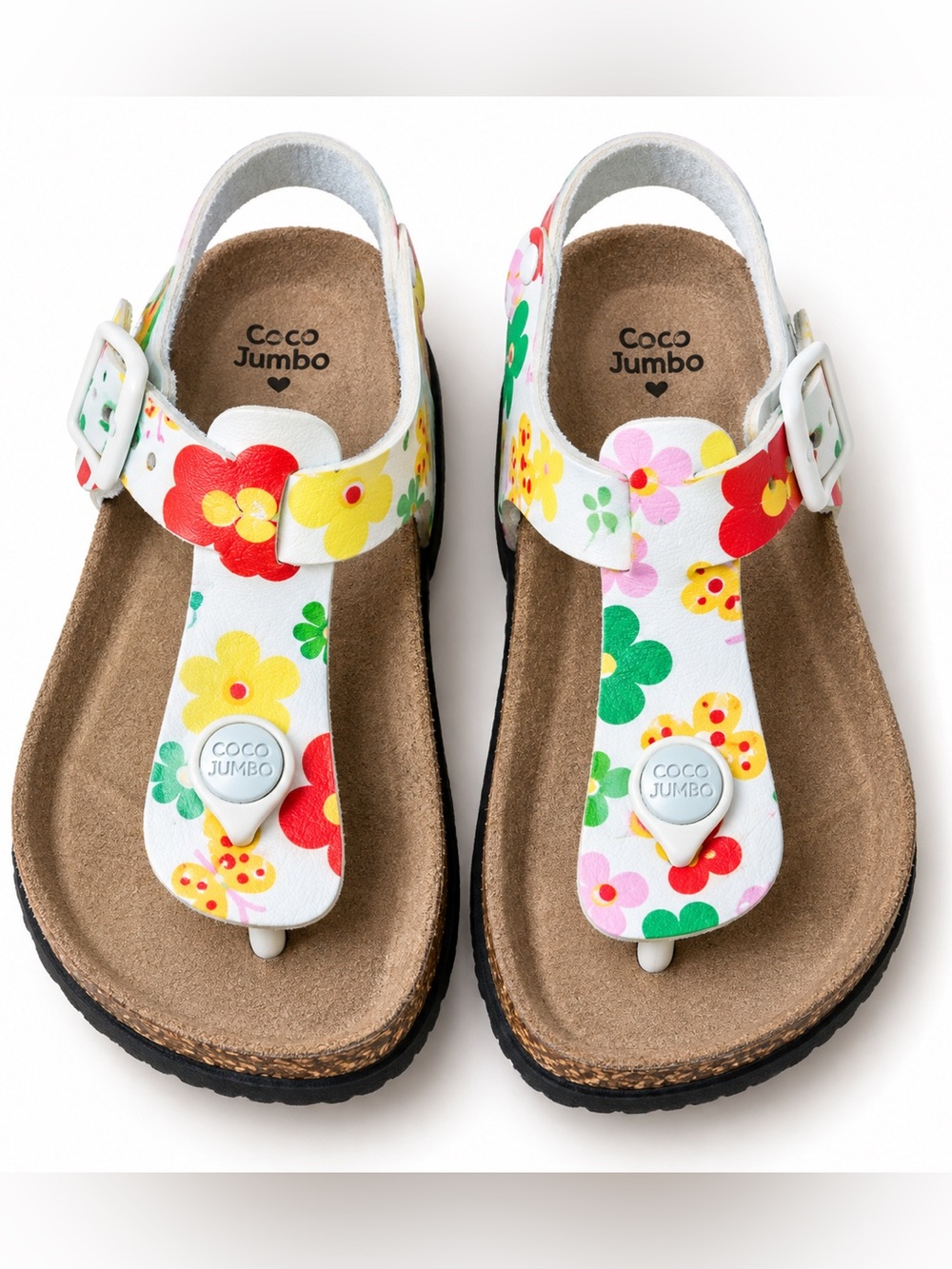 Coco Jumbo Girls Sandals Floral Toddler Kids Size 7